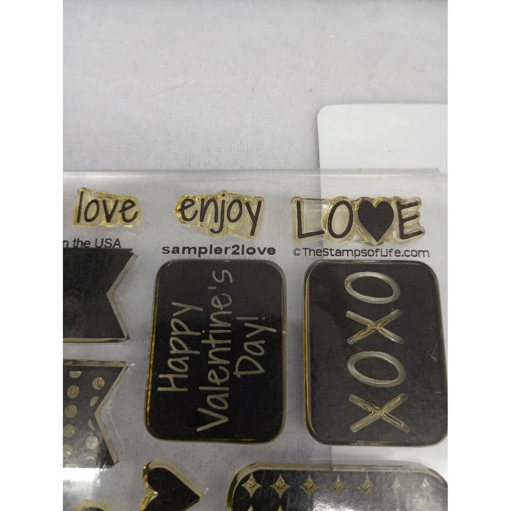 The Stamps of Life Sampler2Love Clear Stamp and Die Set Valentine